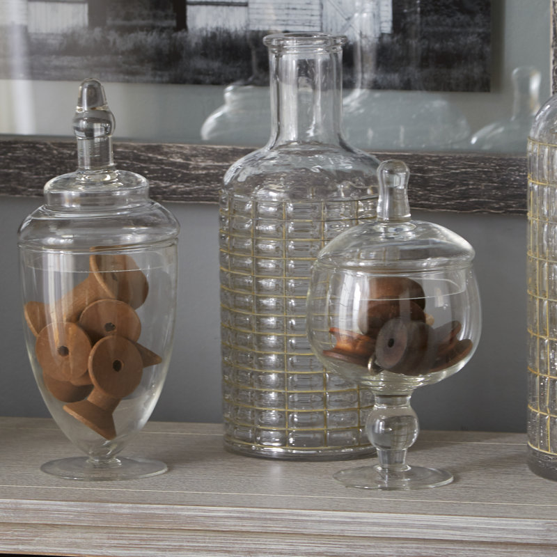 Terra Glass Jar - Set of 3