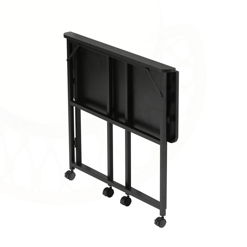 Bureau d'écriture et d'ordinateur compact et pliable, parfait pour les petits espaces et les bureaux à domicile, avec rangement et installation faciles