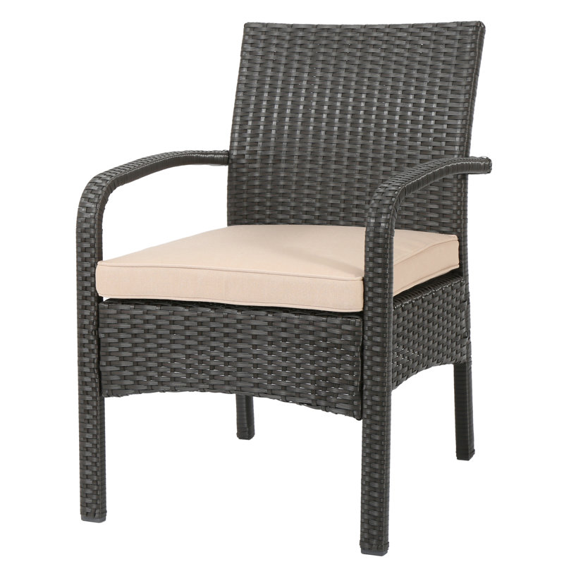 Modern Patio Furniture: Kd Chair In Brown Tan With Cushion Tropical Chair: Waterproof Material +