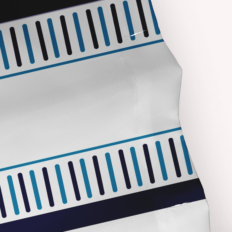 Rideau de douche simple peigne Ferrier, Bleu marine