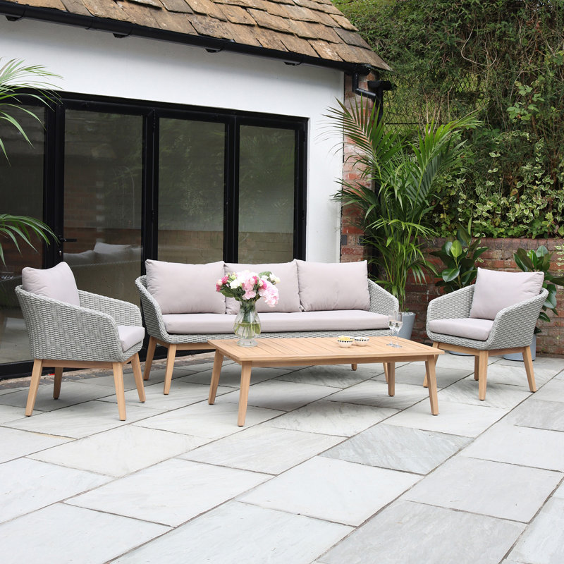 Rectangular 6 - Piece 5 - Person 110Cm L Outdoor Seating Groups Set
