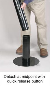 Rubbermaid Commercial Products Smoker's Post, Black
