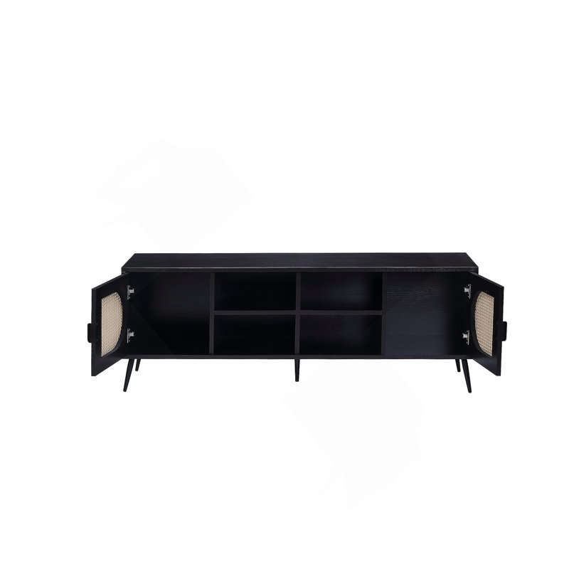 Meuble télé Colson, finition noire LV01080
