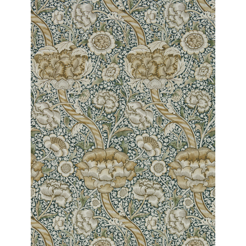 Wandle Wallpaper, Forest/Mustard
