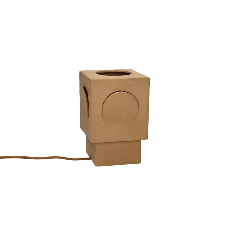Alexes Eclipse Table Lamp Stoneware Ocher, Ocher