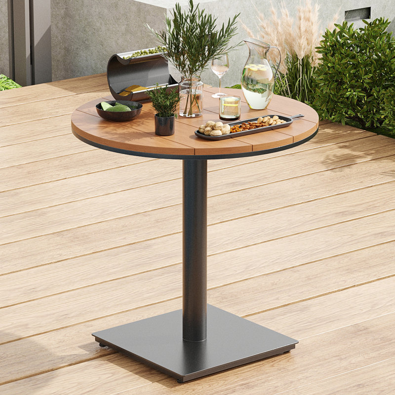 Outdoor Round Patio Bistro Dining Table