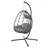 Patio Wicker Hanging Egg Chair With Stand, Indoor Outdoor Swing For Bedroom Living Room Balcony-182946255