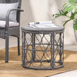 Abagaile Round Wicker/Rattan Outdoor Side Table