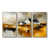 Toile naturelle avec cadre flottant