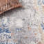Tapis gris / bleu en polypropylène tissé à la machine Chandlor-1967406361