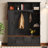 4-IN-1 Elegant 59 Inch Wide Hall Tree With Golden Hooks & Handles, Adjustable Shelves, And Walnut Bench For Entryway, Mudroom, Living Room-1082719025