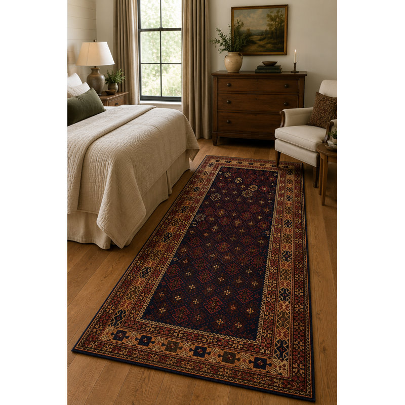 Hand Knotted Wool Geometric Area Rug