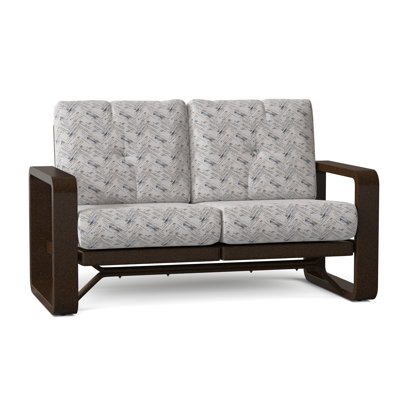 Vale 60.5'' Wide Aluminum Loveseat with Cushions