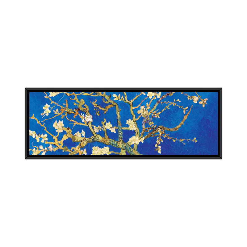 «Almond Blossom on Royal Blue» par Vincent Van Gogh, impression sur toile, H 12 po x l 36 po x P 1,5 po