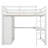 Javonn Full 3 Drawer Youth Loft Bed with Built-in-Desk and Shelves by Yikong-317307905