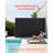 Retractable Side Awning, 71" x 118" Patio Retractable Side Screen with 180 g/m² Polyester Fabric, Waterproof Sunshade Outdoor Privacy Screen Room Divider for Garden, Balcony, Pools, Deck, Black-125546013-125546015