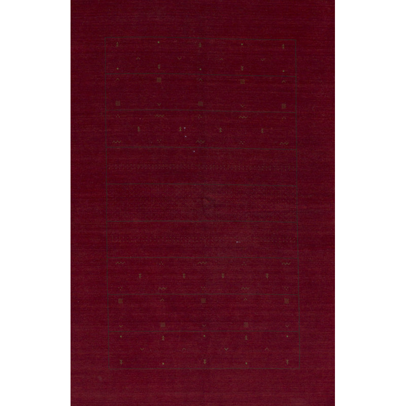 Wool Area Rug in Red