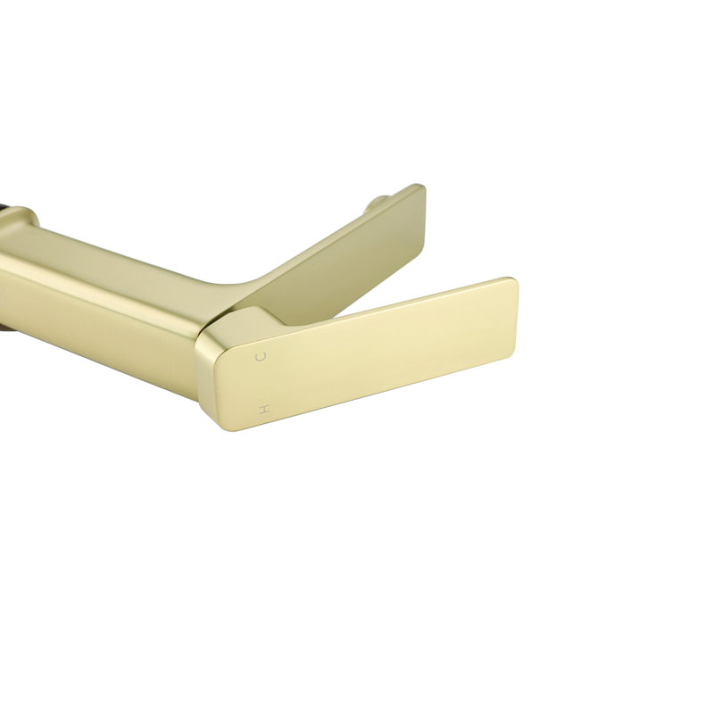 Lena Single-Hole Single-handle Bathroom Faucet, Brushed Gold