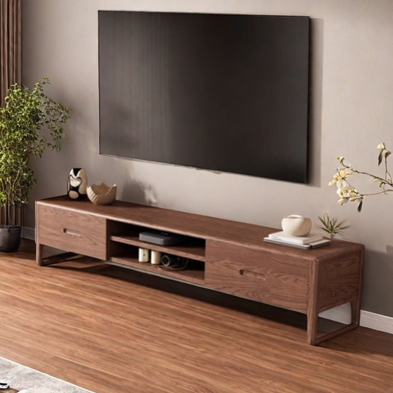 Meuble télé rétro en bois massif