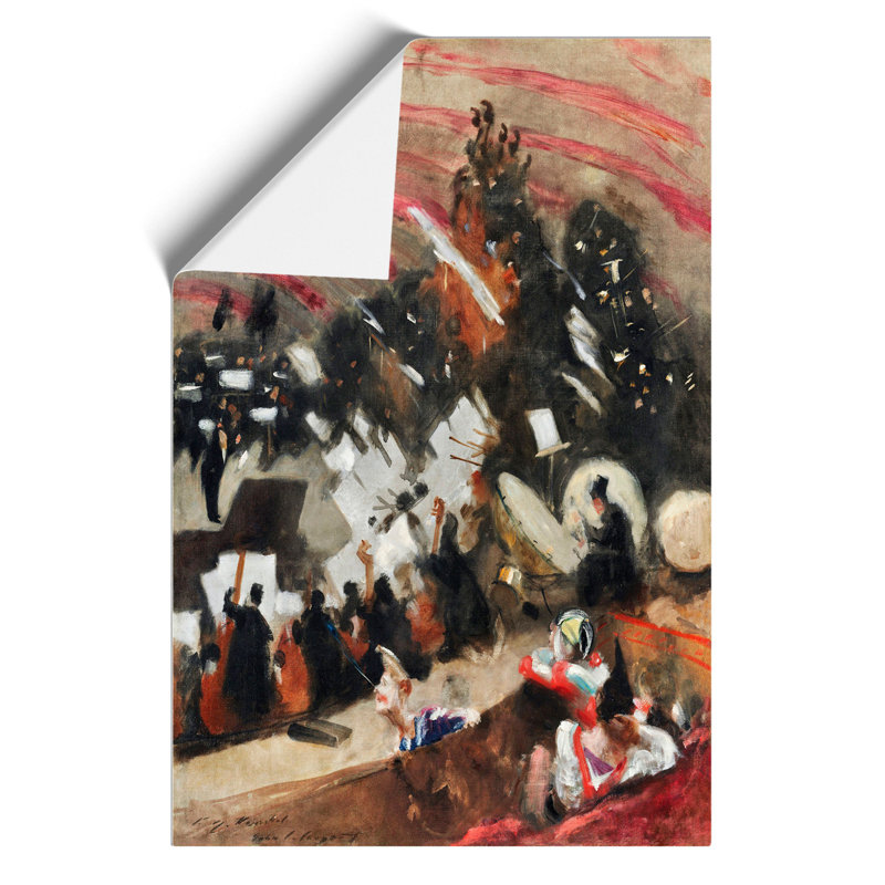 Pasdeloup Orchestra by John Singer Sargent - No Frame Painting, 42cm H x 30cm W x 0.1cm D