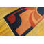 Magnifique tapis chinois antique en laine à motif géométrique Art Deco