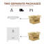 Ensemble de meuble-lavabo autoportant simple 30 po avec lavabo en céramique Lumina, blanc, contreplaqué de bois franc, portes à fermeture en douceur et rangement intérieur réglable-2129112190-2129112188