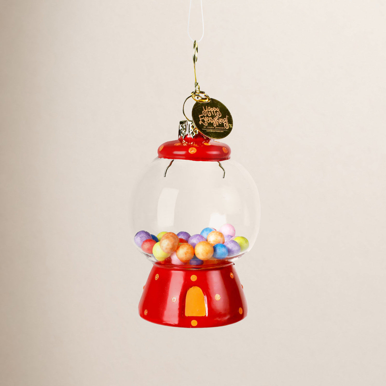 3.8'' Glass People Hanging Figurine Ornament