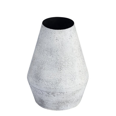 Vase en fer gris antique