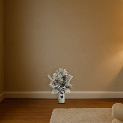Plante de bouleau artificielle 28 po dans un vase décoratif