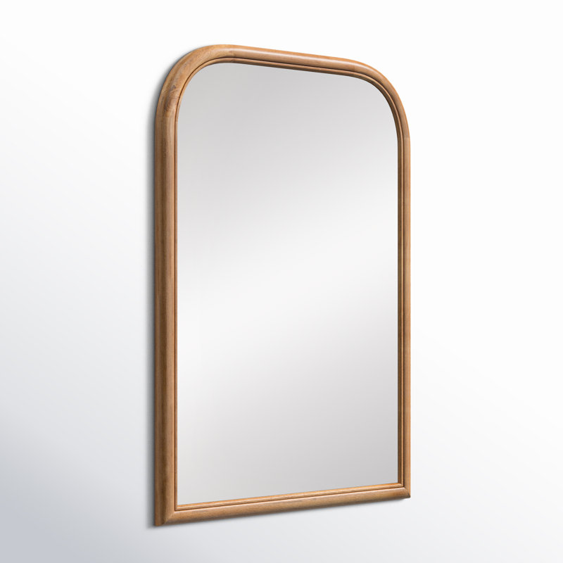Miroir mural de salle de bain Brandis, 36 po x 24 po, Brun rustique, Arche