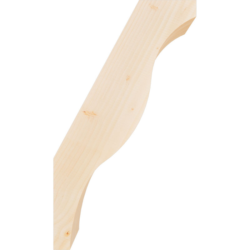 Attelle de genou Funston, Sapin de Douglas, Lisse, H 28 po x l 5,5 po x P 16 po