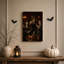 «Three Skeleton Men in Suits Dr buing Whiskey in Halloween», art mural sur toile-83877628