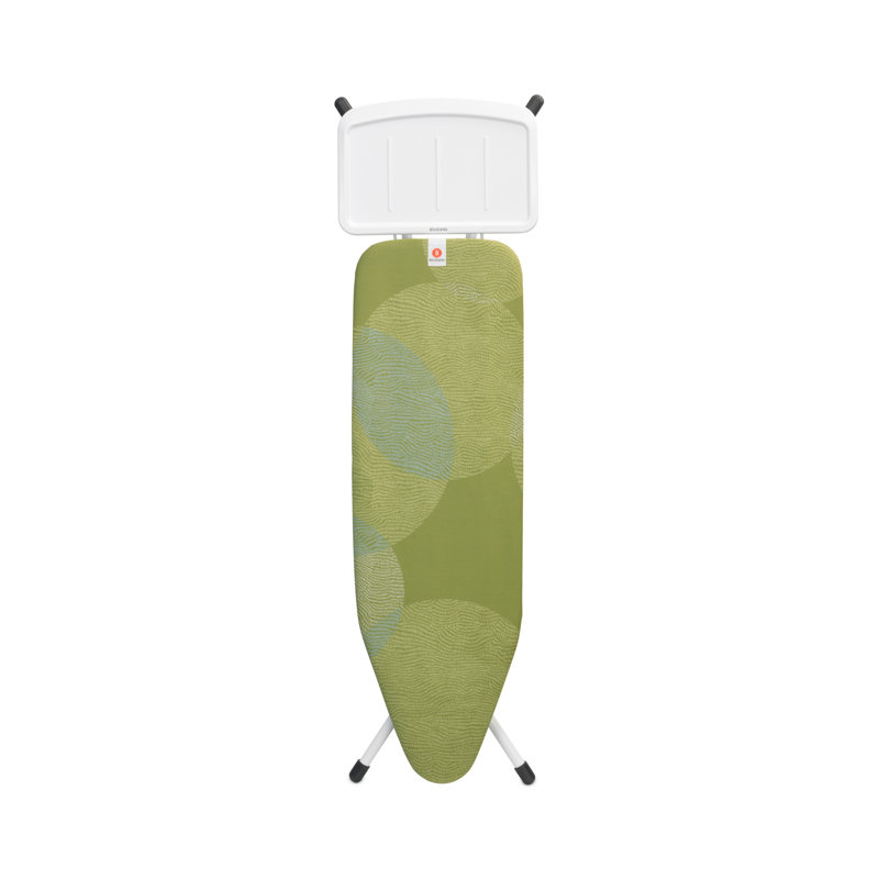 Calm Rustle Green Medium Ironing Board with Metal Steam Unit Holder