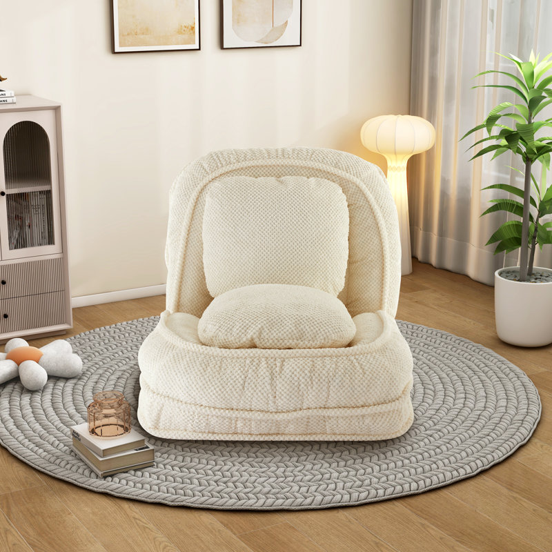 Chaise longue à housse Northwoods, Polyester blanc