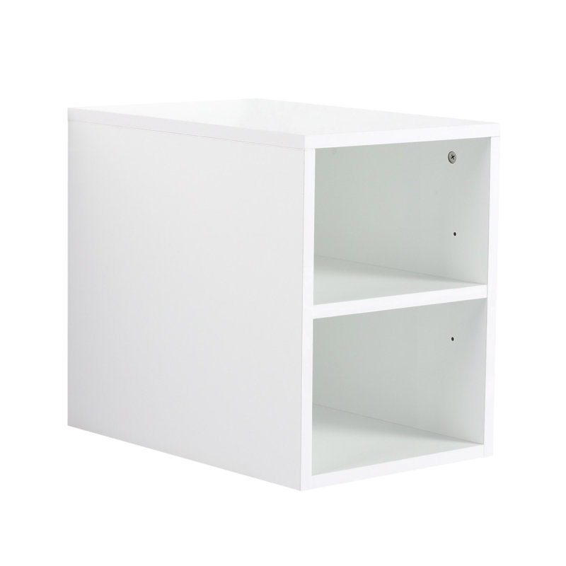 Petites tablettes de rangement murales de 12 pouces, convenant à une petite salle de bain, blanc brillant