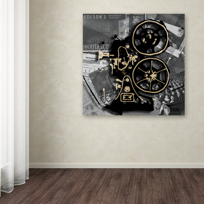 « movie projector », impression sur toile tendue, H 14 po x l 14 po x P 2 po