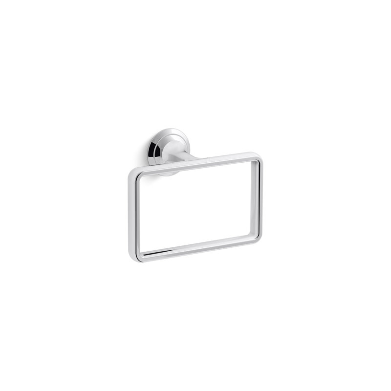 Script™ Towel Ring, Polished Chrome
