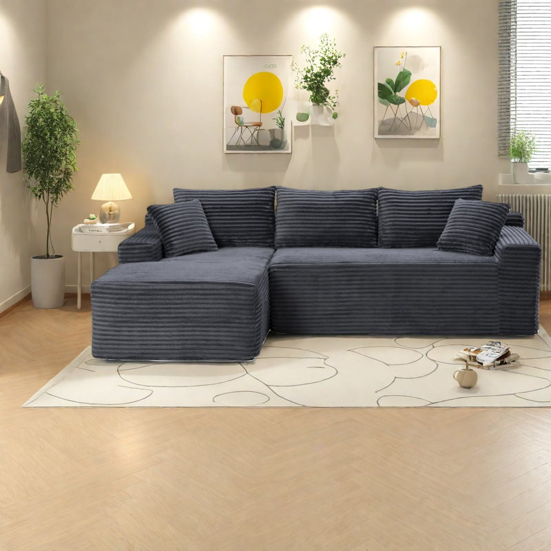 Canapé modulaire en L 106,3 po Compress