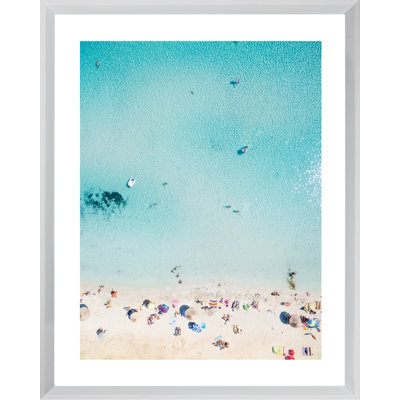 Beach Umbrellas - Single Picture Frame Print