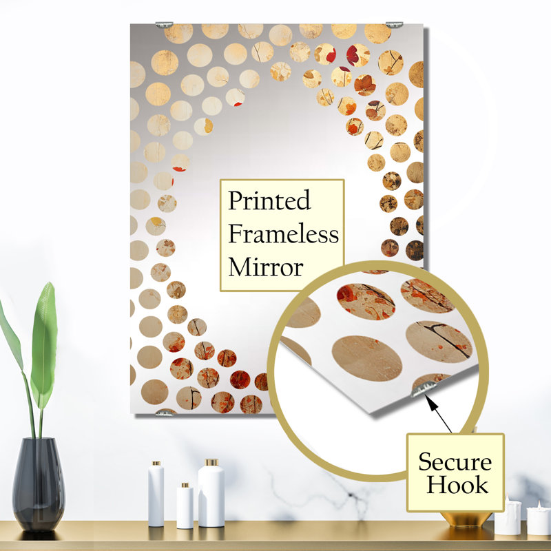 Erving - Miroir mural abstrait Botanicals MIR136432, 32 po x 24 po, Erving - Botanicals abstraits