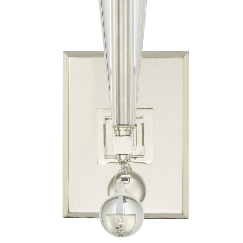 Ettari 1-Light Wall Sconce, Polished Nickel