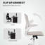 Chaise de bureau ergonomique, chaise de bureau en filet avec support lombaire, gris-2100084773-2100084774