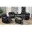 Hartranft 3 Piece Faux Leather Reclining Living Room Set-725070928