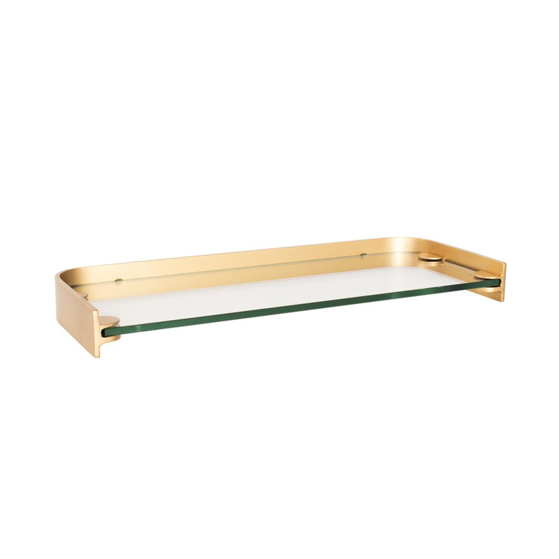 Esteban Glass and Metal Shelf