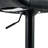 Set Of 2 Adjustable Swivel Bar Stools In Black PU Material With Footrest-125539935