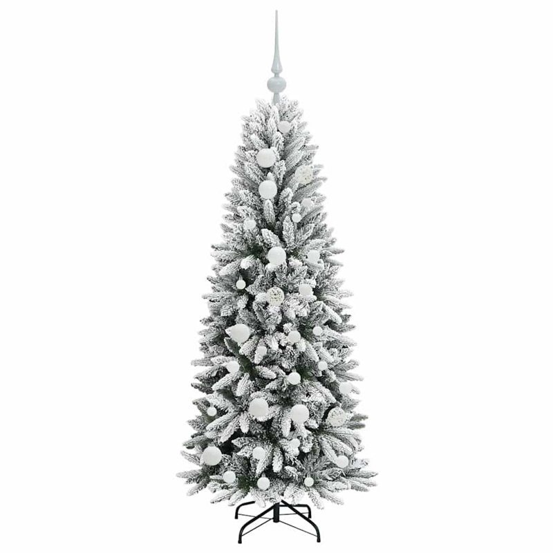 Artificial Christmas Tree with 150 LEDs White, White, 3.94' H