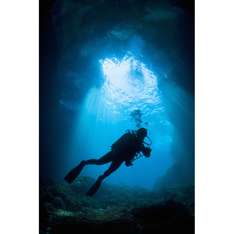 Scuba Diver Silhouette, 30cm H x 20cm W