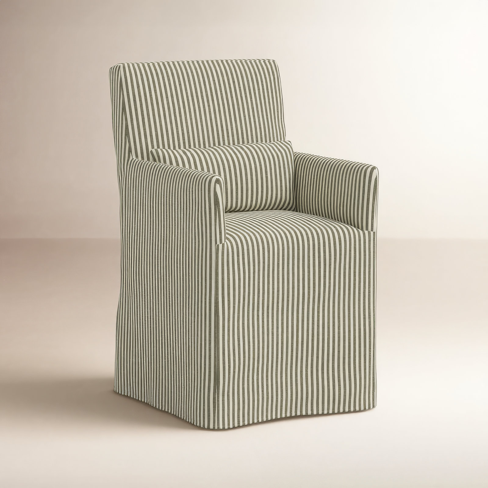 Stoffer Home x Cloth & Co. Armchair, Jane Stripe Laurel