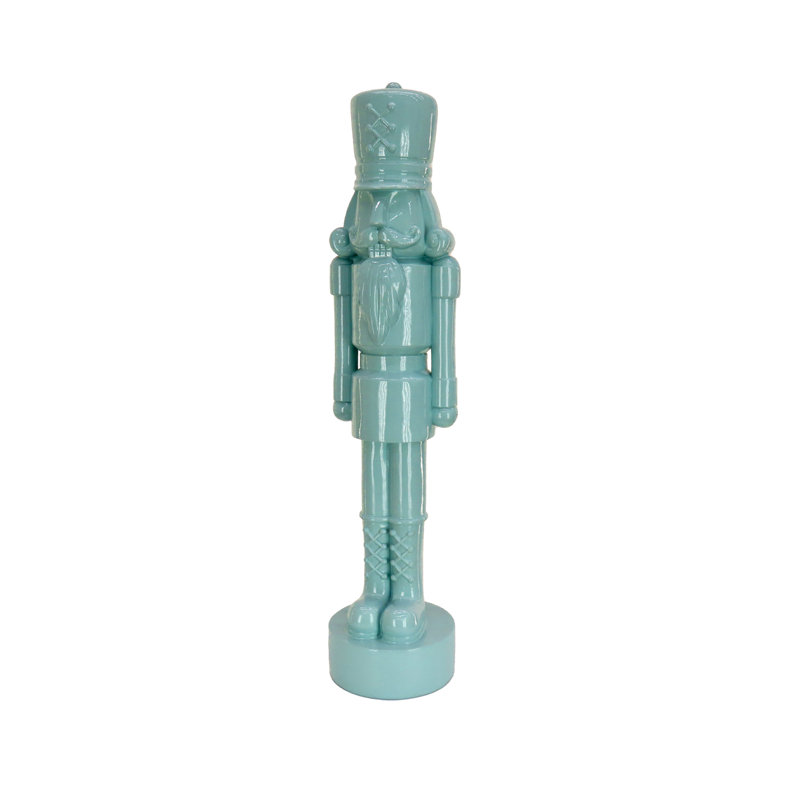 Icy Blue Resin Nutcracker Figurine, 13.58" Tall
