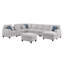 Canapé modulaire avec repose-pieds 9 pièces Eric-1033328923